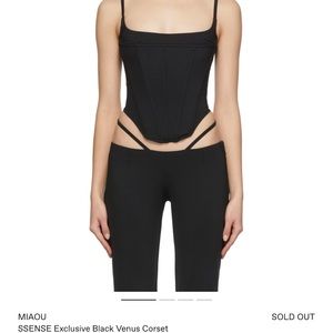 Miaou black corset